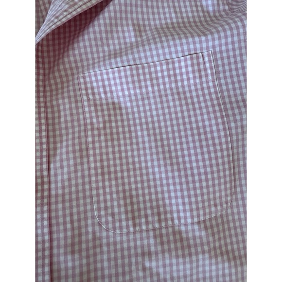 Vineyard Vines Whale Shirt Mens Medium Pink Gingham Check Button Down Shirt EUC - Picture 8 of 12